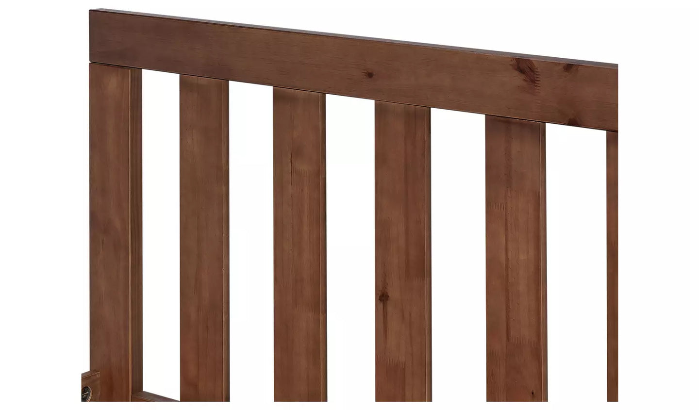 Assembled Chile Kingsize Wooden Bed Frame - Dark Stain